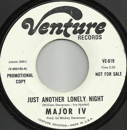 Major IV* : Just Another Lonely Night (7", Single, Promo)