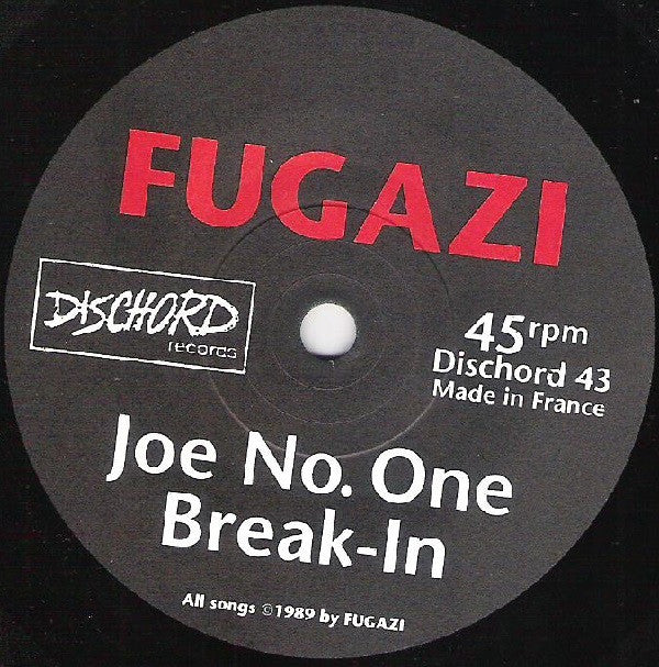 Fugazi : 3 Songs (7", RE, $3 )