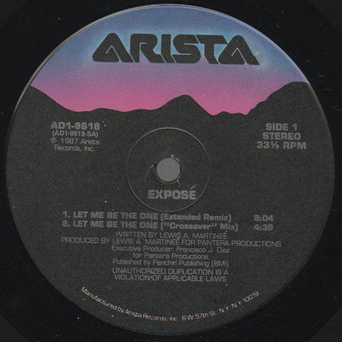 Exposé : Let Me Be The One (12", Single)