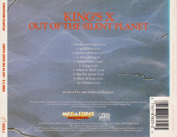 King's X : Out Of The Silent Planet (CD, Album)