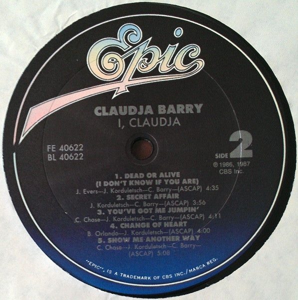 Claudja Barry : I, Claudja (LP, Album)