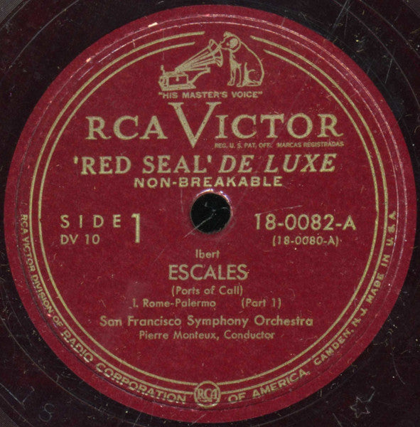 Jacques Ibert - San Francisco Symphony, Pierre Monteux : Escales ("Ports Of Call") (2x12", Album, Red)