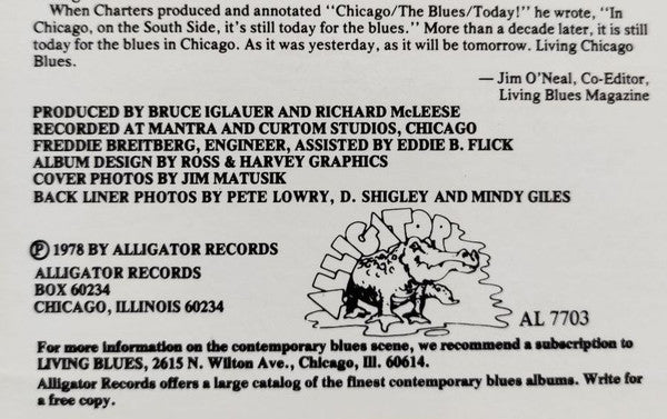 The Lonnie Brooks Blues Band / Pinetop Perkins With Sammy Lawhorn / Sons Of Blues : Living Chicago Blues Volume Number 3 (LP, Comp, Scr)