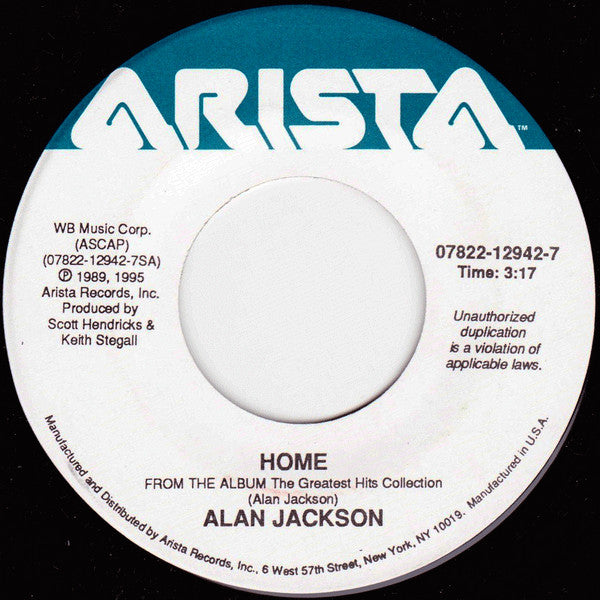 Alan Jackson (2) : Home / I'll Try (7")