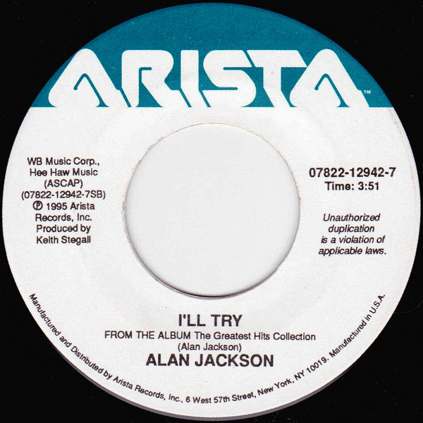 Alan Jackson (2) : Home / I'll Try (7")