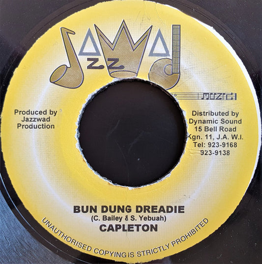 Capleton : Bun Dung Dreadie / Weed Knowledge (7")