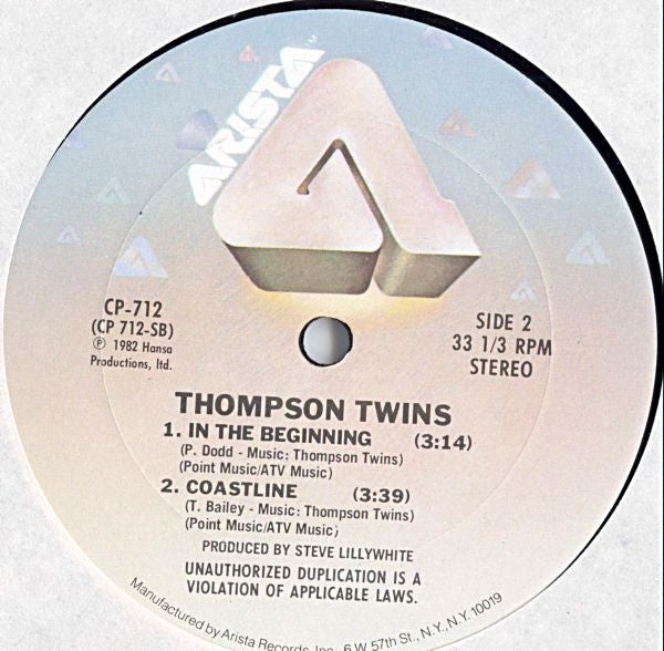 Thompson Twins : In The Name Of Love (12" Dance Extension) (12", Single, Ter)