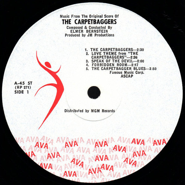 Elmer Bernstein : The Carpetbaggers (Music From The Original Score) (LP, Album, Mono)