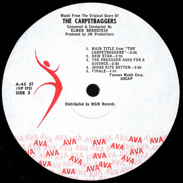 Elmer Bernstein : The Carpetbaggers (Music From The Original Score) (LP, Album, Mono)