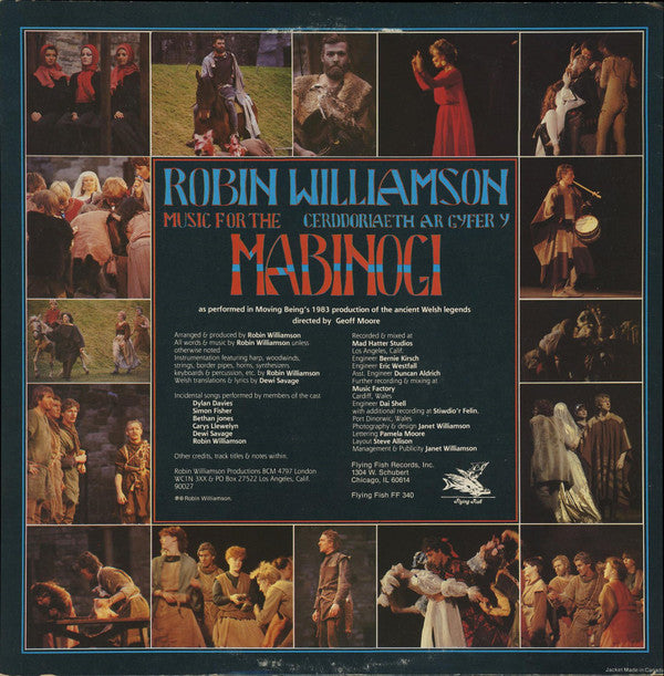 Robin Williamson : Music For The Mabinogi = Cerddoriaeth Ar Gyfer Y Mabinogi (LP, Album)