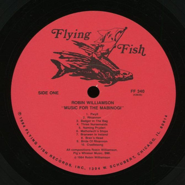 Robin Williamson : Music For The Mabinogi = Cerddoriaeth Ar Gyfer Y Mabinogi (LP, Album)