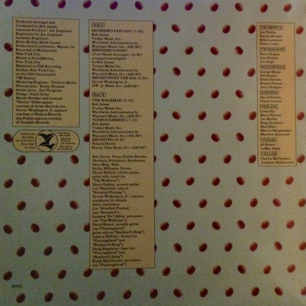 Bob James : H (LP, Album, Ter)