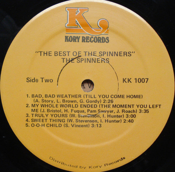 Spinners : The Best Of The Spinners (LP, Comp, RE)