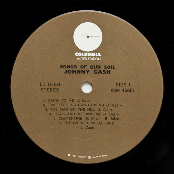 Johnny Cash : Songs Of Our Soil (LP, Album, RE)