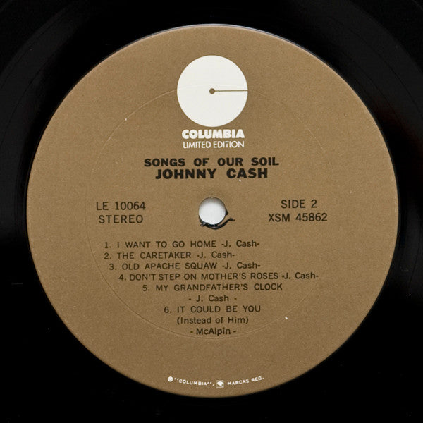 Johnny Cash : Songs Of Our Soil (LP, Album, RE)
