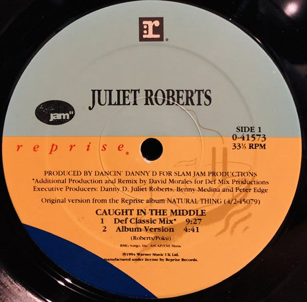 Juliet Roberts : Caught In The Middle (12", Maxi)