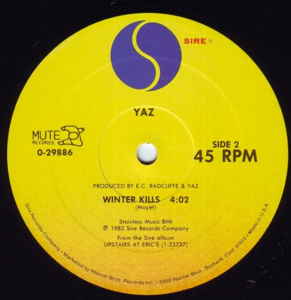 Yaz* : Don't Go - Re-Mixes (12", Single, P/Mixed, Spe)