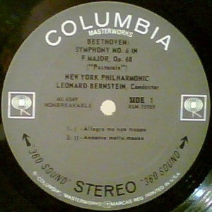 Beethoven* - Leonard Bernstein, New York Philharmonic : Pastoral Symphony (Symphony No. 6 In F Major, Op. 68) (LP)