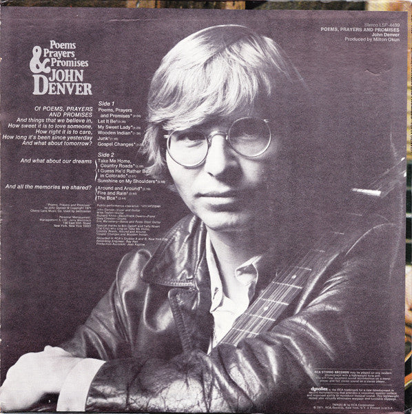 John Denver : Poems, Prayers & Promises (LP, Album, Hol)