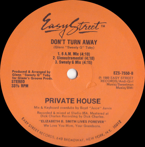 Private House : Don't Turn Away (12")