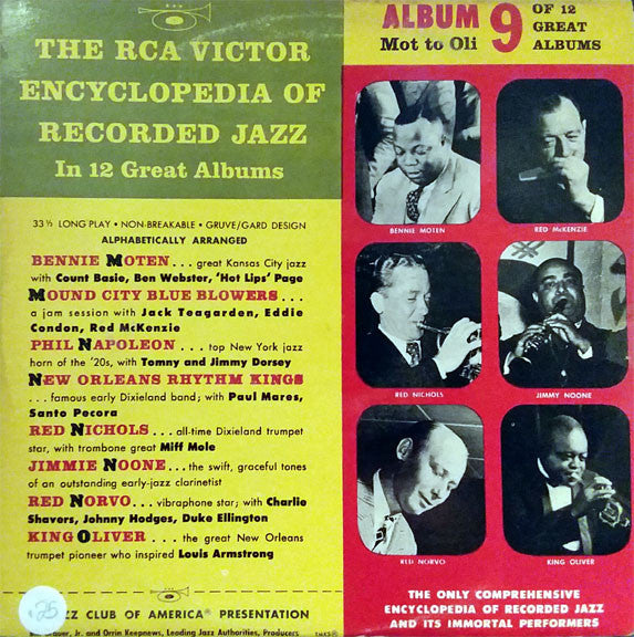 Various : The RCA Victor Encyclopedia Of Recorded Jazz: Album 9 - Mot To Oli (10", Comp, Ind)