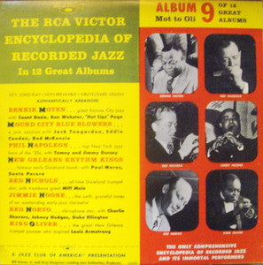 Various : The RCA Victor Encyclopedia Of Recorded Jazz: Album 9 - Mot To Oli (10", Comp, Ind)