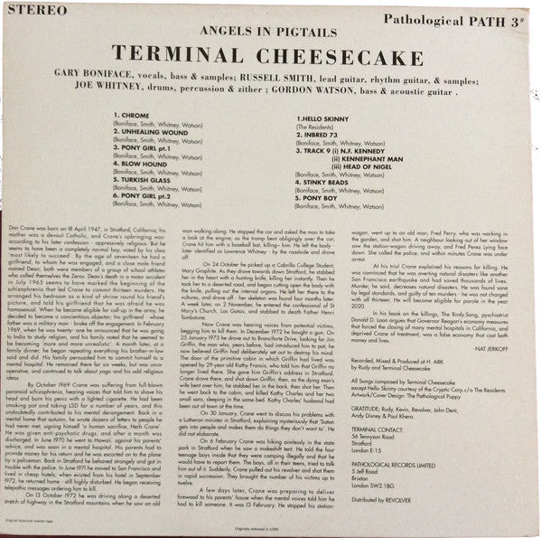 Terminal Cheesecake : Angels In Pigtails (LP, Album)