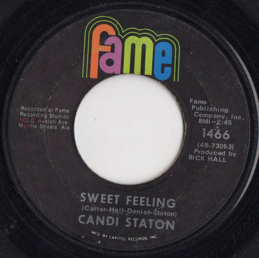 Candi Staton : Sweet Feeling / Evidence (7", Scr)
