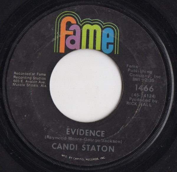 Candi Staton : Sweet Feeling / Evidence (7", Scr)
