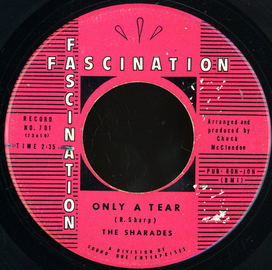 The Sharades (3) : Only A Tear / It's A Groovy Day (7", Single)