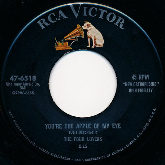The Four Lovers : You're The Apple Of My Eye (7", Single, Ind)