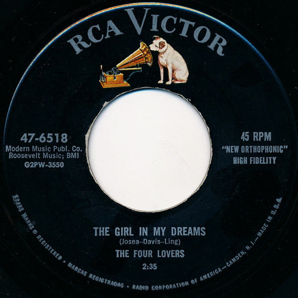 The Four Lovers : You're The Apple Of My Eye (7", Single, Ind)