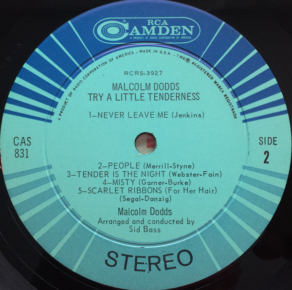 Malcolm Dodds : Try A Little Tenderness (LP, Album)