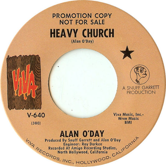 Alan O'Day : Heavy Church (7", Promo)