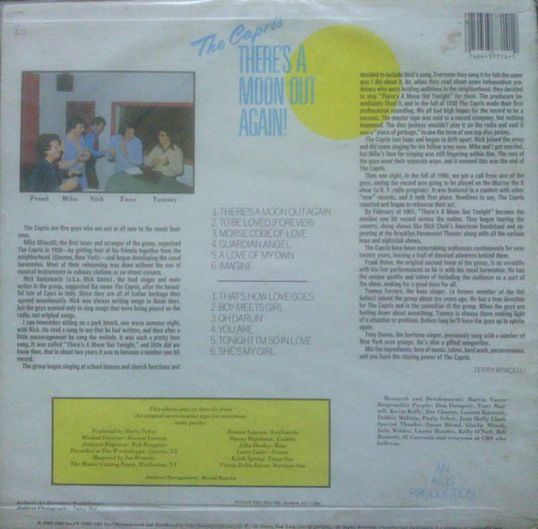The Capris : There's A Moon Out Again! (LP, Album)