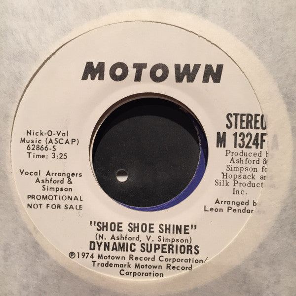 Dynamic Superiors : Shoe Shoe Shine (7", Single, Promo)