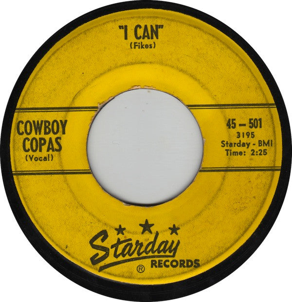 Cowboy Copas : Alabam / I Can (7", Single, Ⓡ P)
