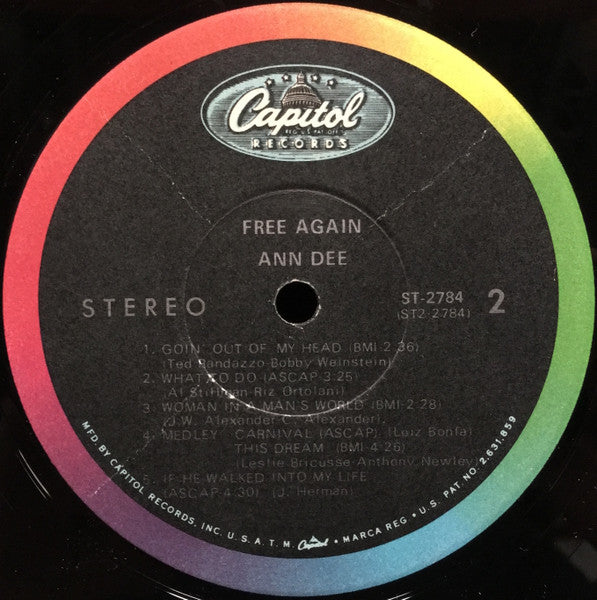 Ann Dee : Free Again (LP, Album)