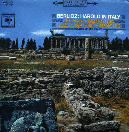 Berlioz* - Leonard Bernstein, New York Philharmonic, William Lincer : Harold In Italy  (LP)