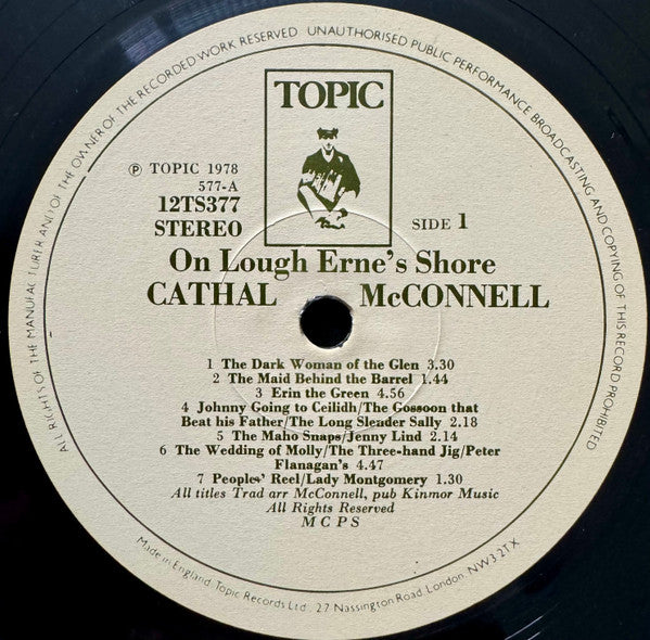 Cathal McConnell : On Lough Erne's Shore (LP)