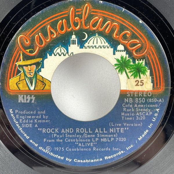 Kiss : Rock And Roll All Nite (7", Single, Styrene, PRC)