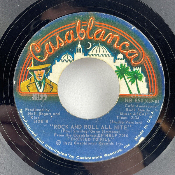 Kiss : Rock And Roll All Nite (7", Single, Styrene, PRC)