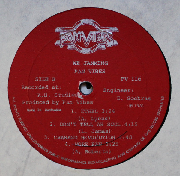 Pan Vibes Steel Orchestra : We Jammin' (LP)