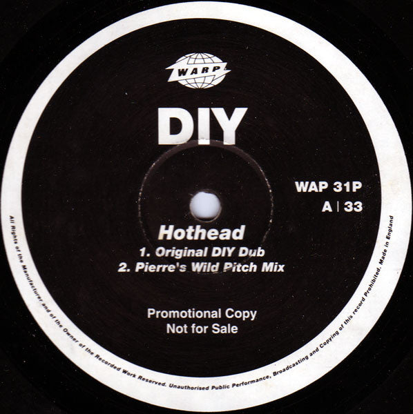 DIY : Hothead (12", Promo)