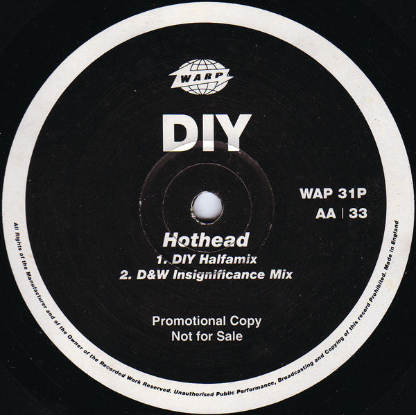 DIY : Hothead (12", Promo)