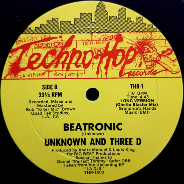 Unknown* And Three D* : Beatronic (12")