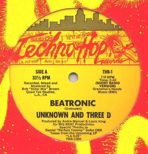 Unknown* And Three D* : Beatronic (12")