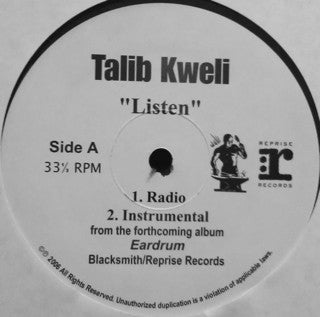 Talib Kweli : Listen (12")