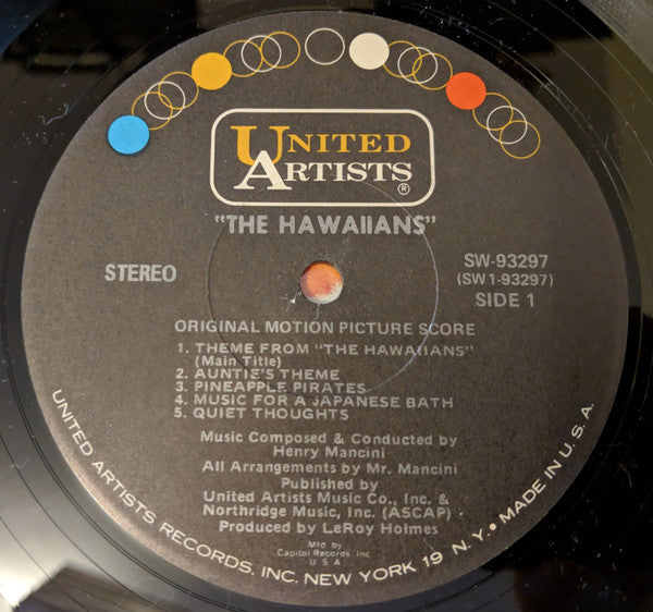 Henry Mancini : The Hawaiians (Original Motion Picture Score) (LP, Album)