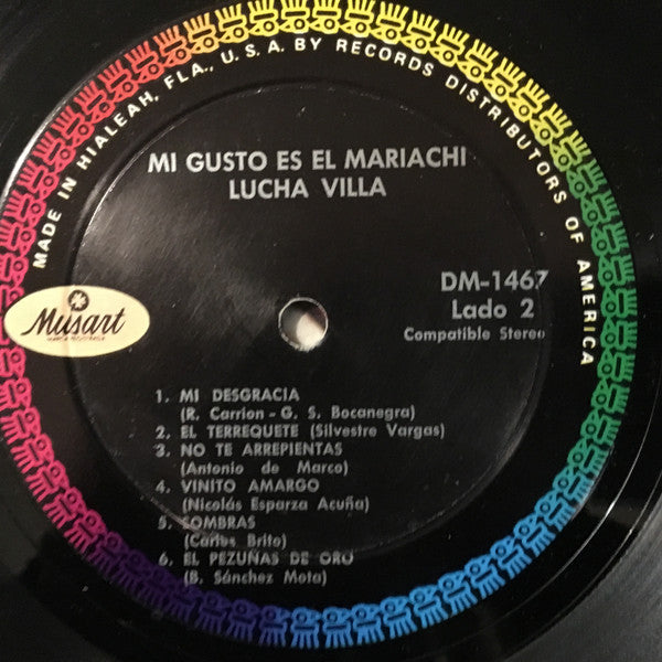 Lucha Villa : Mi Gusto Es El Mariachi (LP, Album)